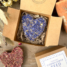 Load image into Gallery viewer, Sympathy Seed Gift Cornflower Heart
