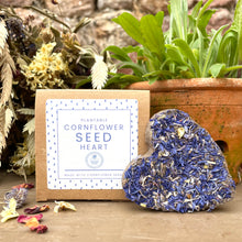 Load image into Gallery viewer, Sympathy Seed Gift Cornflower Heart