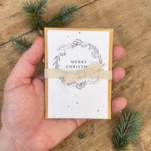 Load image into Gallery viewer, Plantable Christmas Card, Set of 4, 8 & 12
