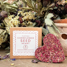 Load image into Gallery viewer, Plantable Cornflower Seed Heart