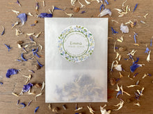 Load image into Gallery viewer, funeral seed packs with forget me not seeds
