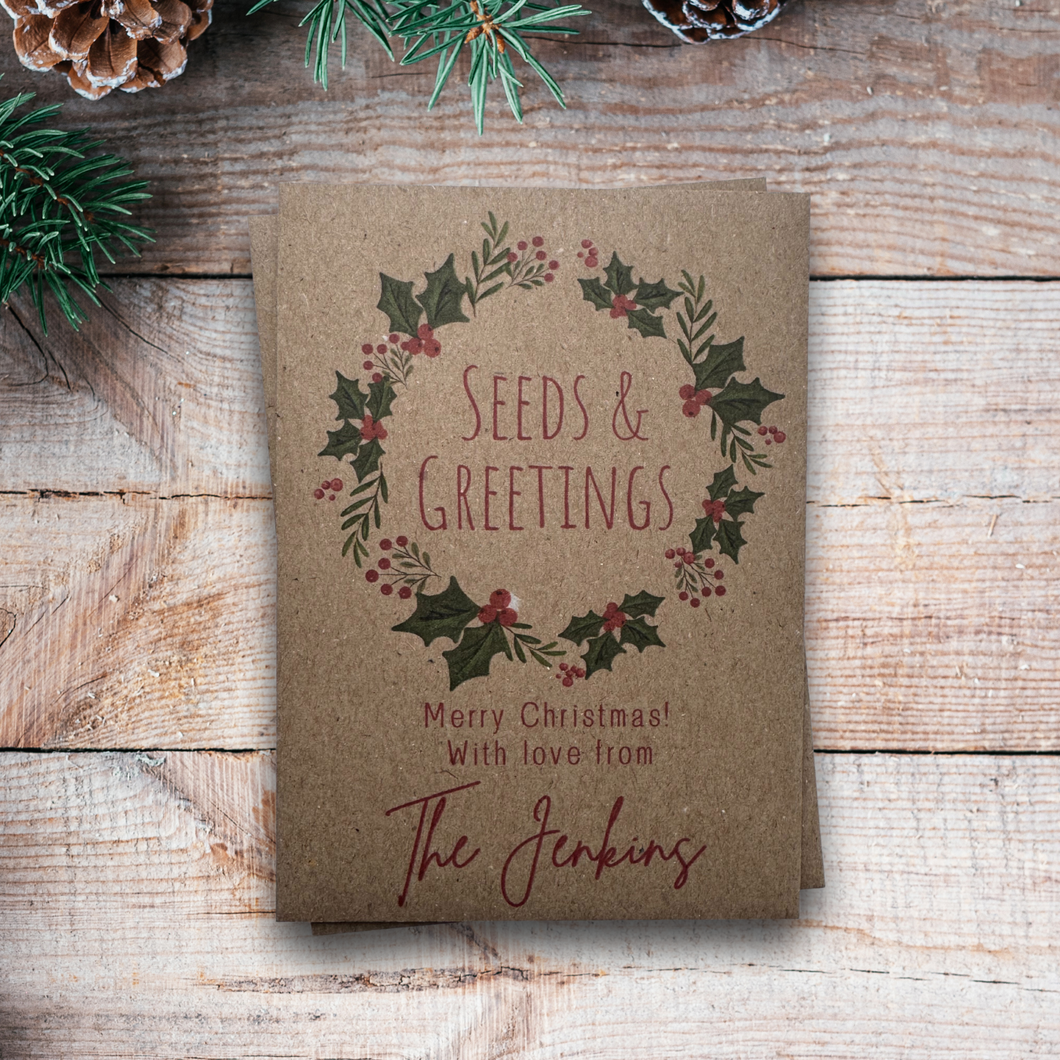 <strong>Personalised Christmas Seed Packets</strong>