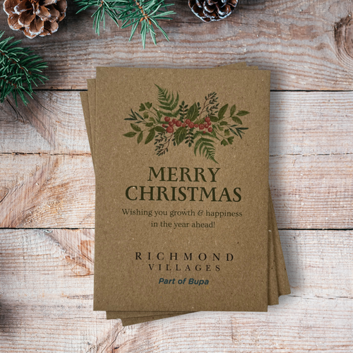 christmas branded seed packets