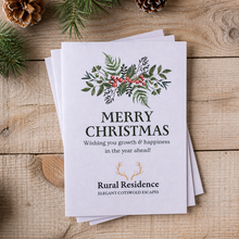 Load image into Gallery viewer, personalisable christmas seed packets for business in white
