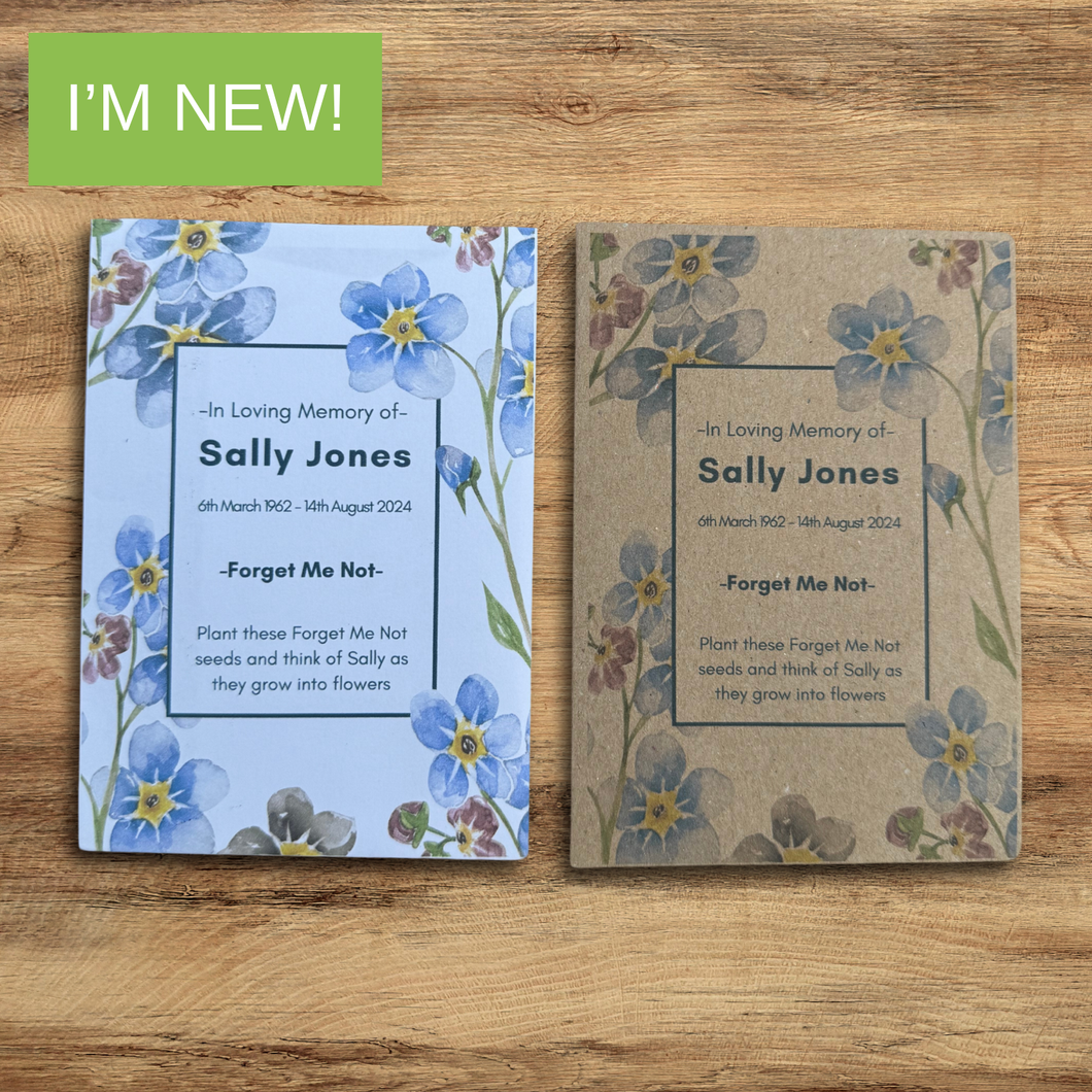 Forget Me Not Seed Packets. 20 x pack+