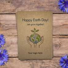 Load image into Gallery viewer, happy earth day seed packets for promotional marketing events 
