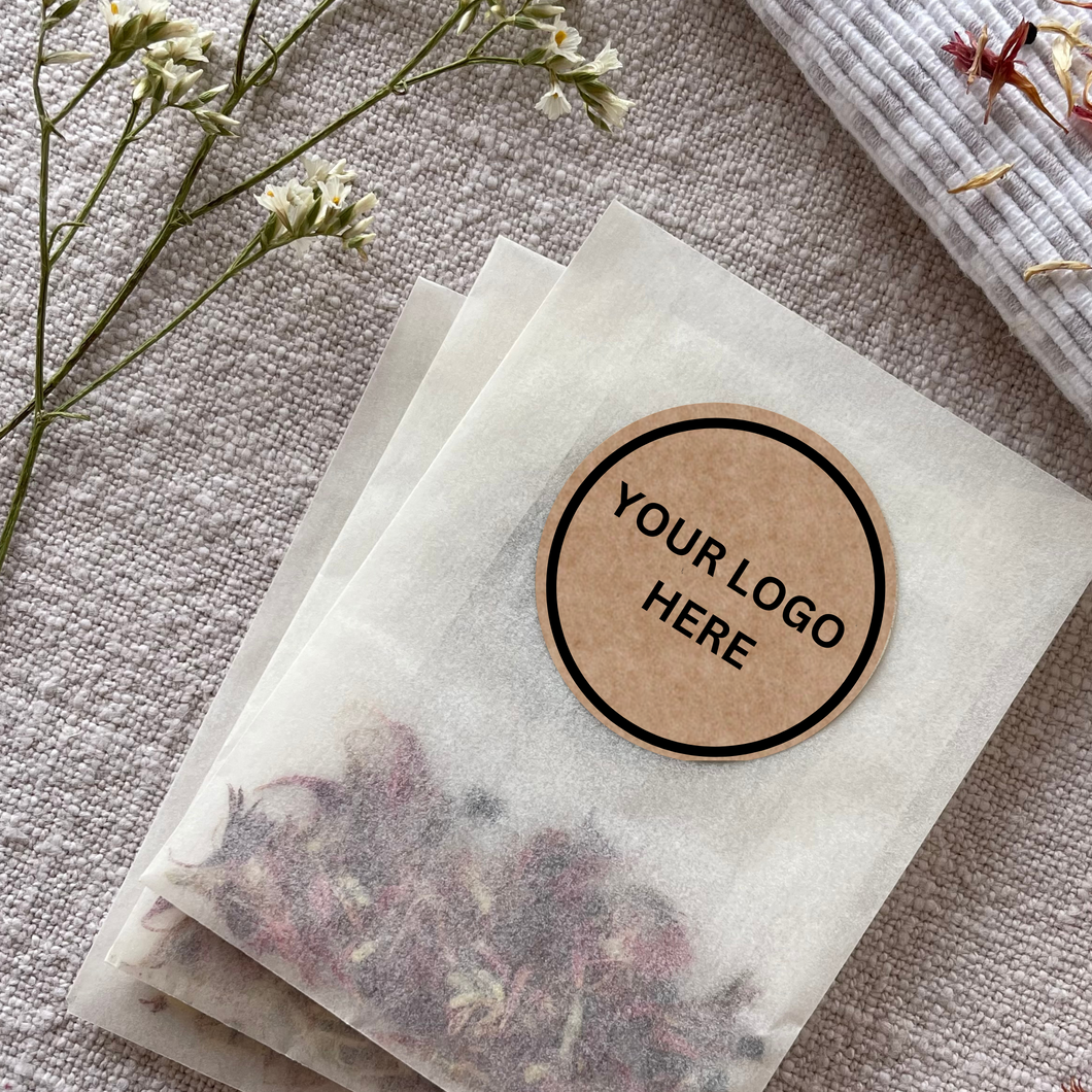 business logo on seed packet