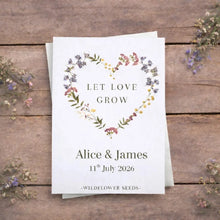 Load image into Gallery viewer, personalised seed packets for weddings 
