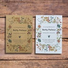 Load image into Gallery viewer, personalised seed packets for funerals 
